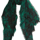 Forest Hue Fine Wool Scarf