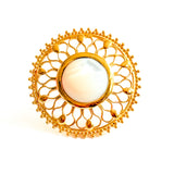 "Anya" Cocktail Ring - Pearl