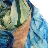 Magnolia Blue Wool Scarf