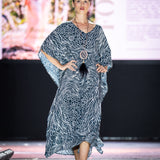 River Kaftan With Split V Collar