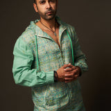 Hoodie Kurta Top with Zip