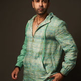 Hoodie Kurta Top with Zip