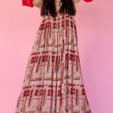 Gardens of Lhasa | Pleated Maxi Wrap Skirt