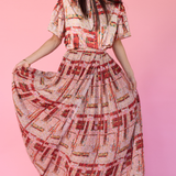 Gardens of Lhasa | Pleated Maxi Wrap Skirt