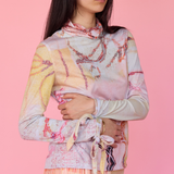 Strings of Fate | Long Sleeve Top | Golden