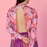 Strings of Fate | Long Sleeve Top | Magenta