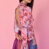 Strings of Fate | Long Sleeve Top | Magenta