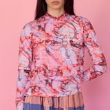 Strings of Fate | Long Sleeve Top | Magenta