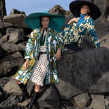 Stained Glass custom printed kimono