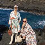 Exotic Birds Custom Printed Trench