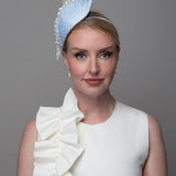 Blue Silk Leaf Fascinator