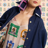 The Icons | Lady Serena Denim Jacket - Frida Kahlo