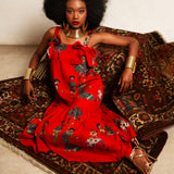 Afro Chintz | Lady Akilah | Sculptural Bow-Detail Midi Dress