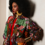 Afro Chintz | Lady Ashia | A-Line Jacket