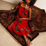 Afro Chintz | Lady Akilah | Sculptural Bow-Detail Midi Dress